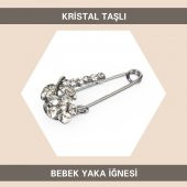 Kristal Taşlı Bebek Yaka İğnesi (Broş) - 1