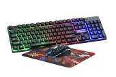 Oyuncu Klavye Mouse MousePad Seti Marvel Spiderman Örümcek Adam Gökkuşağı Aydınlatmalı Lisanslı MV-144-SM - 1