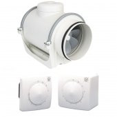 TD Evo 150 Reb-1 Hız Anahtarlı 560 m3/h Soler Palau Kademeli Yuvarlak Havalandırma Fanı - 1