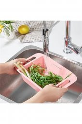 Homecare Roque Pembe Ayarlanabilir Kulplu Katlanır Lavabo Süzgeci 716384 - 1