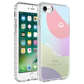 Apple iPhone SE 2020 Kılıf Airbag Kenarlı Renkli Desenli Elegans - 5