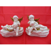 HEDİYELİK › KARIŞIK › Melek Figürler-QQC 2Lİ TAŞTA OTURAN MELEK>>12.3X7.5X10.5 CM. - 1