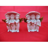HEDİYELİK › KARIŞIK › Melek Figürler-QQC 2Lİ ÜÇ MELEK ŞEMSİYELİ>>8X5.5X8 CM. - 1