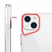 KNY Apple İphone 14 Plus Kılıf Ultra Korumalı Şeffaf Crystal T-Max Kapak Şeffaf - 3