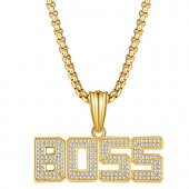 Boss Patron Thug Life Hip Hop Unisex Kolye Zinciri - 1
