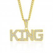 King Kral Hip Hop Thug Life Gangster Unisex Kolye Zinciri - 1
