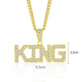King Kral Hip Hop Thug Life Gangster Unisex Kolye Zinciri - 2