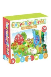 Ca Games Eğitici ve Öğretici Oyunlar Hayvanlar Alemi 36 Parça Bultak Puzzle - 1