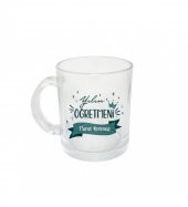 Kişiye Özel Öğretmenler Günü Yılın Öğretmeni Baskılı Şeffaf Cam Kupa Bardak HK2326 thumbnail 3