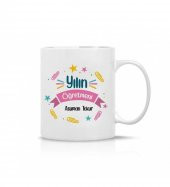 Kişiye Özel Öğretmenler Günü Yılın Öğretmeni Baskılı Porselen Beyaz Kupa Bardak HK2318 thumbnail 4