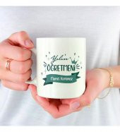 Kişiye Özel Öğretmenler Günü Yılın Öğretmeni Baskılı Porselen Beyaz Kupa Bardak HK2316 thumbnail 1