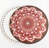 Angel Çanta Aksesuar Ahşap 20 Cm Resimli Plaka Arkalıklı Yn Simetri3 - 1