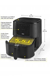 LEGGNO N8WERK DS05050 HOT AIR FRYER 5,5L - 5