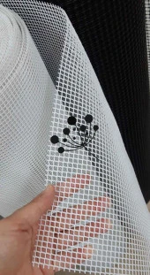 Angel Çanta Aksesuar 100X50 Cm Beyaz Plastik Kanvas Küçük Delikli - 1