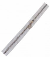 Angel Çanta Aksesuar Başlıklı Fermuar 30 Cm Gümüş Metal Beyaz - 1