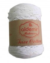 Angel Çanta Aksesuar Aldemir İnce Pamuk Makrome Beyaz No:1 - 1