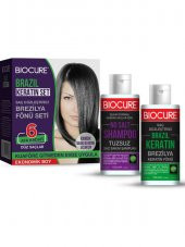 Brezilya Fönü Keratini 2li Mucizevi Bakım Seti Keratin - Şampuan Botox Etkili / Evde Kullanım Seti - 2