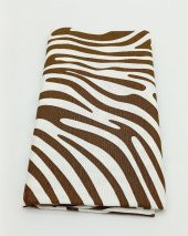 Angel Çanta Aksesuar 90X50 Cm Duck Astarlık Kumaş Kahve Zebra Desen No:05 - 1