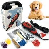 Efsane Kedi Köpek Traş Makinesi Özel Çantalı Evcil Hayvan Tıraş Pet Clipper İdeal Vip Kalite Ful Set - 3