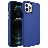 Apple iPhone 14 Pro Max Kılıf Metal Çerçeve ve Buton Tasarımlı Sert Botx Kapak - 5