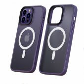 Apple iPhone 14 Pro Kılıf Wireless Şarj Özellikli Zore Hibrit Magsafe Kapak - 4