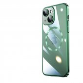 Apple iPhone 14 Kılıf Wireless Şarj Özellikli Sert PC Zore Riksos Magsafe Silikon Kapak - 10