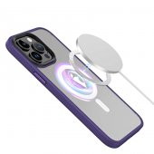 Apple iPhone 14 Pro Kılıf Wireless Şarj Özellikli Zore Hibrit Magsafe Kapak - 7