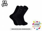 Mky Kışlık Havlu Erkek Çorap 12li - 3