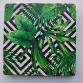 Şeker Portakalım Dekoratif Figürlü Doğal Taş Banyo Gider Kapağı Süsü Tekli 10X10 Cm - 1