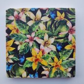 Şeker Portakalım Dekoratif Figürlü Doğal Taş Banyo Gider Kapağı Süsü Tekli 10X10 Cm - 1