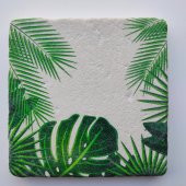 Şeker Portakalım Dekoratif Figürlü Doğal Taş Banyo Gider Kapağı Süsü Tekli 10X10 Cm - 1