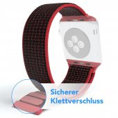 KNY Apple Watch Ultra 49 MM İçin Kumaş Desenli Çırtçırtrlı Kordon-Kayış Mavi - 3