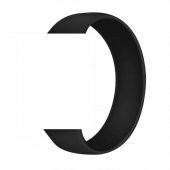 KNY Apple Watch Ultra 49 MM İçin Solo Loop Silikon Kayış-Kordon Medium Siyah - 1