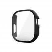 KNY Apple Watch Ultra 49 MM İçin Ekran Koruyuculu Kasa Koruyucu Sert Gard Kapak Siyah - 1