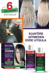 Biocure Saç Düzleştirici Keratin Brezilya Fönü Seti 100 Ml.+100 Ml. - 2