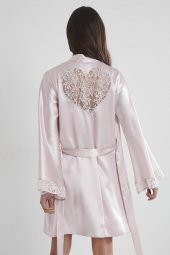 Saten Dantelli Gecelik & Sabahlık Takım thumbnail 4