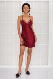 Saten Dantelli Gecelik & Sabahlık Takım thumbnail 1