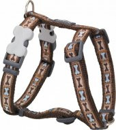 REDDİNGO BONE YARD DESENLİ KAHVERENGİ GÖĞÜS TASMASI S /15MM - 9