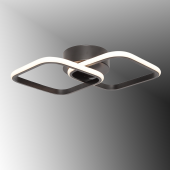 TT Aydınlatma TT405-2-SY  Mat Siyah 2 li Kare Led Avize - 1