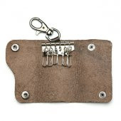 6LI DERİ ANAHTARLIK (KOYU KAHVERENGİ)/MDL-173 thumbnail 2