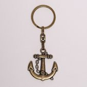 BRONZ DENİZCİ ÇAPA TEMALI ANAHTARLIK-/MDL-210 - 1