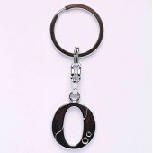 ( O HARFİ) ANAHTARLIK METALİK KROM/MDL-672 - 1