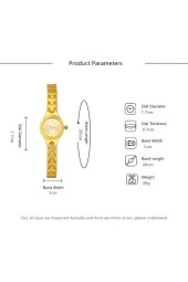 Küçük Kasa Metal Kadın Kol Saati KKS00010 - 3