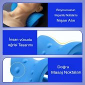 Oval Traksiyon Cihazı Boyun Düzleşmesi Yastığı Kas Masaj Servikal Omuz Ağrı Kesici Omurga Düzeltme - 2