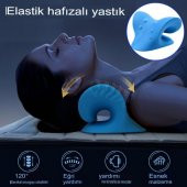 Oval Traksiyon Cihazı Boyun Düzleşmesi Yastığı Kas Masaj Servikal Omuz Ağrı Kesici Omurga Düzeltme - 9