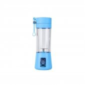 Portatif Taşınabilir Usb Şarjlı Mikser El Blender Mavi 380 ML - 1