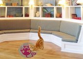 Glipet Desenli Çift Taraflı Kedi Tırmalama Paspası  Yuvarlak Pink 36*36 cm - 1
