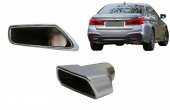 BMW 5 SERİSİ G30 M TECH EGZOZ UCU SETİ KROM - 3