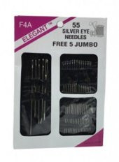 hagiki (1 Adet) 55 Parça Dikiş Iğnesi Ve yorgan İğnesi Seti(1 Adet) - 1