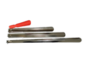 hagiki (4lü Set) 40cm+50 cm+63cm Krom Çelik Ayakkabı Çekeceği VE 18CM Plastik Kerata (4lü Set) - 1